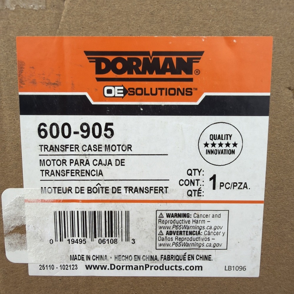 Dorman 600-905 Transfer Case Shift Motor 2003-2011 Ford‎ Ranger Mazda B-Series